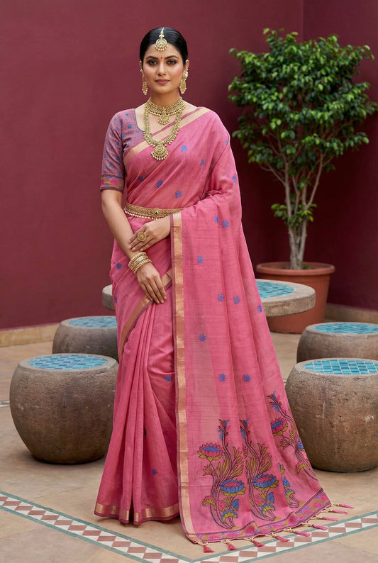 Soft Pure Munga Cotton Saree

( JP56)