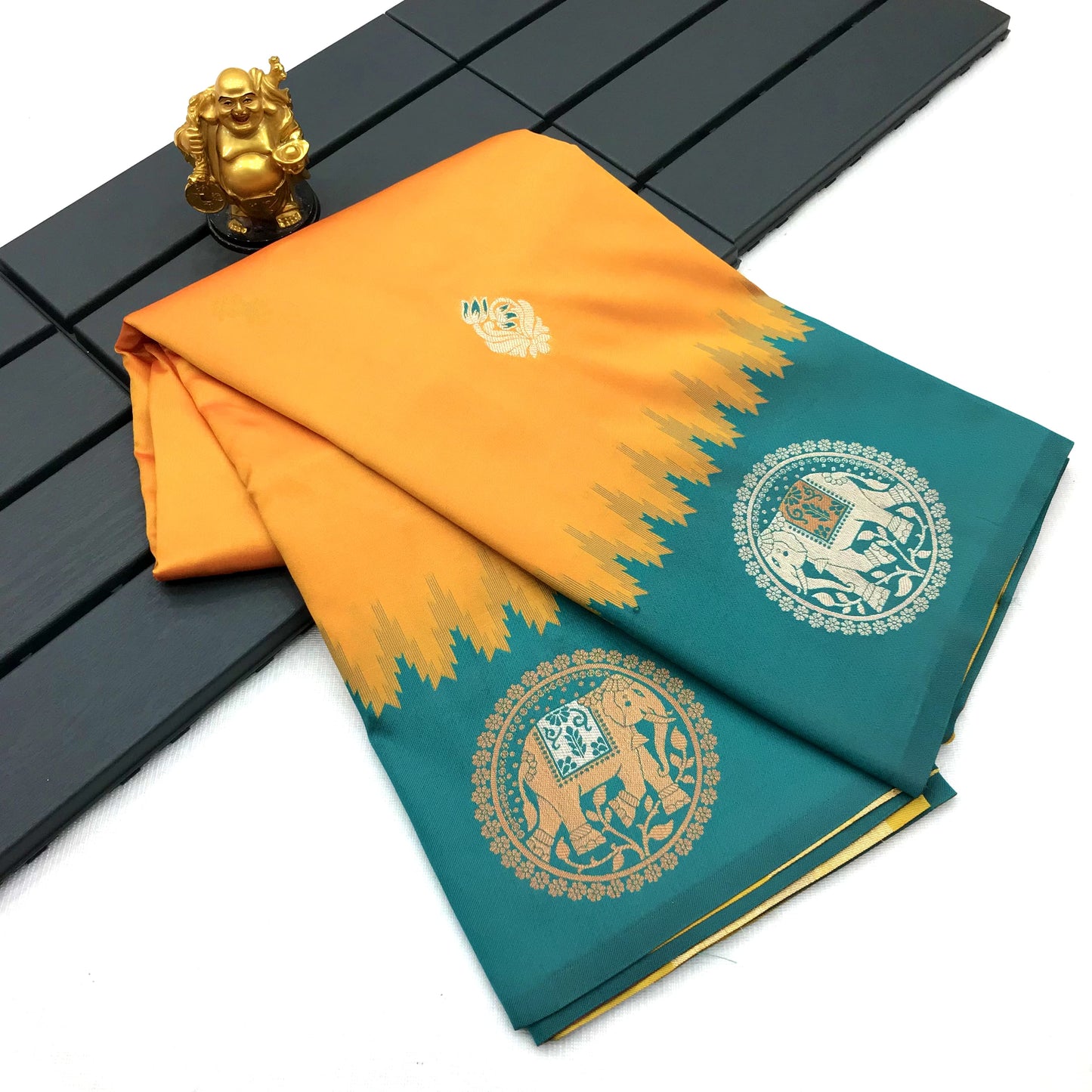 Pure Soft Banarasi Silk Saree With Beautiful Colours