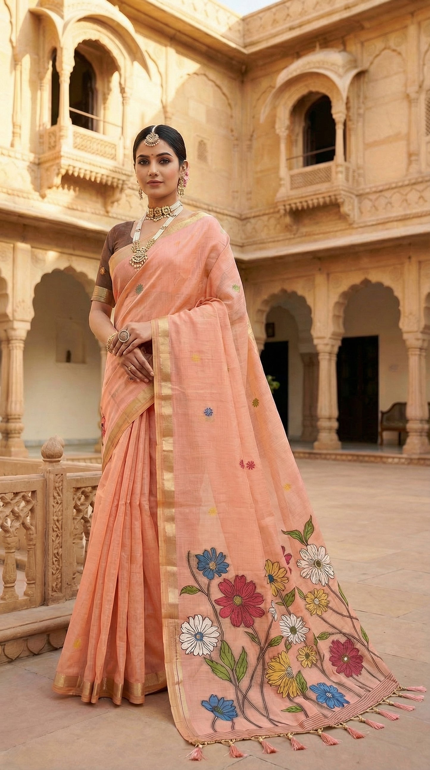 Soft Pure Munga Cotton Saree

( JP55)