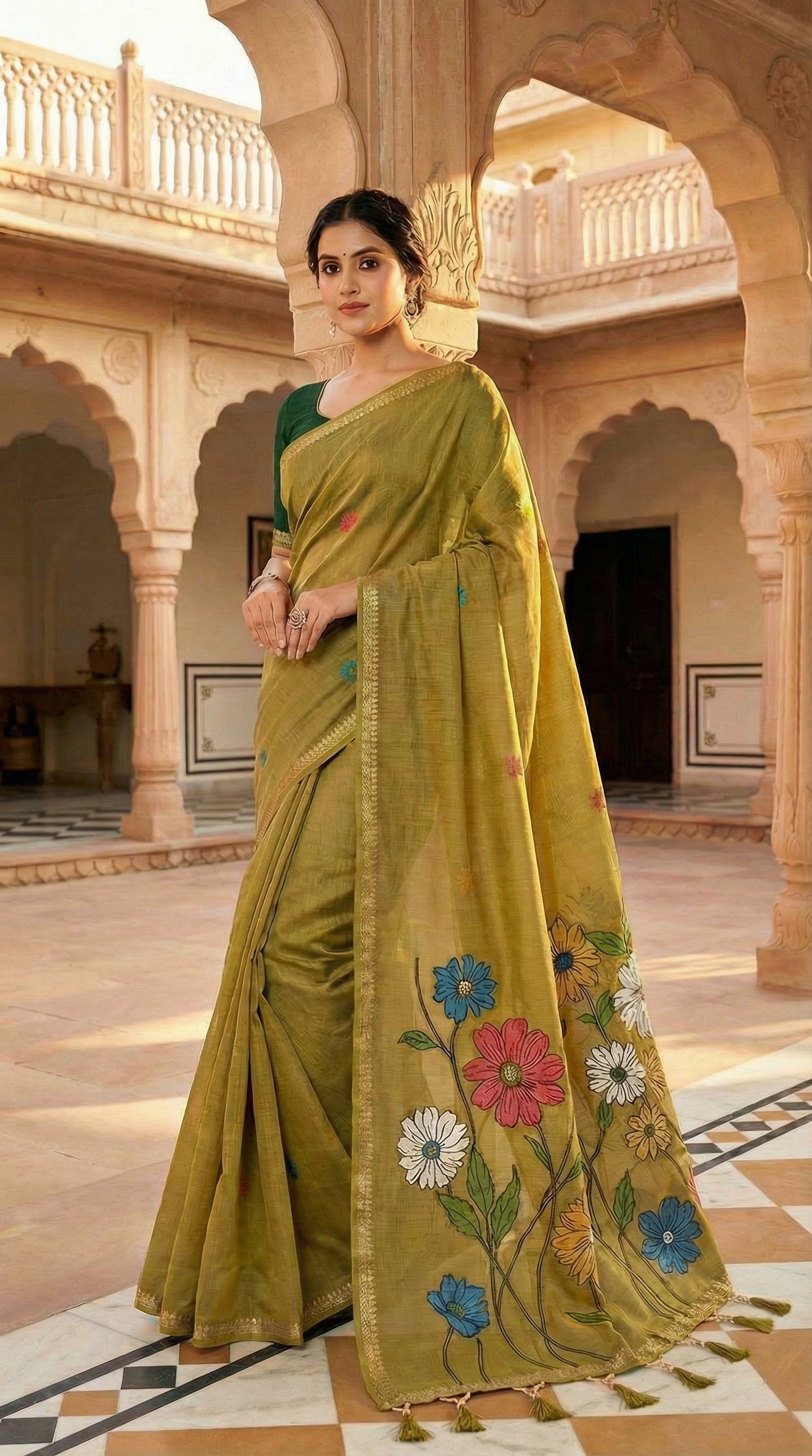 Soft Pure Munga Cotton Saree

( JP55)