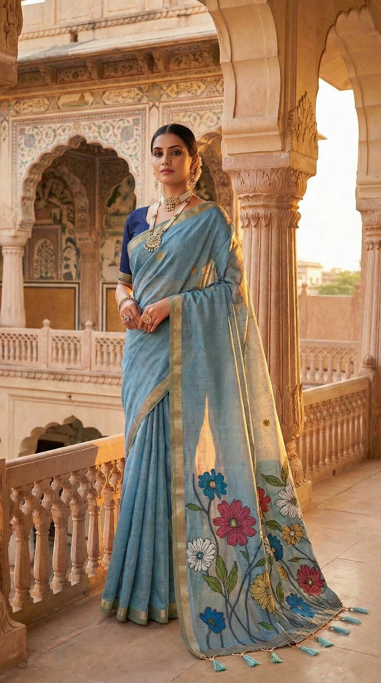 Soft Pure Munga Cotton Saree

( JP55)