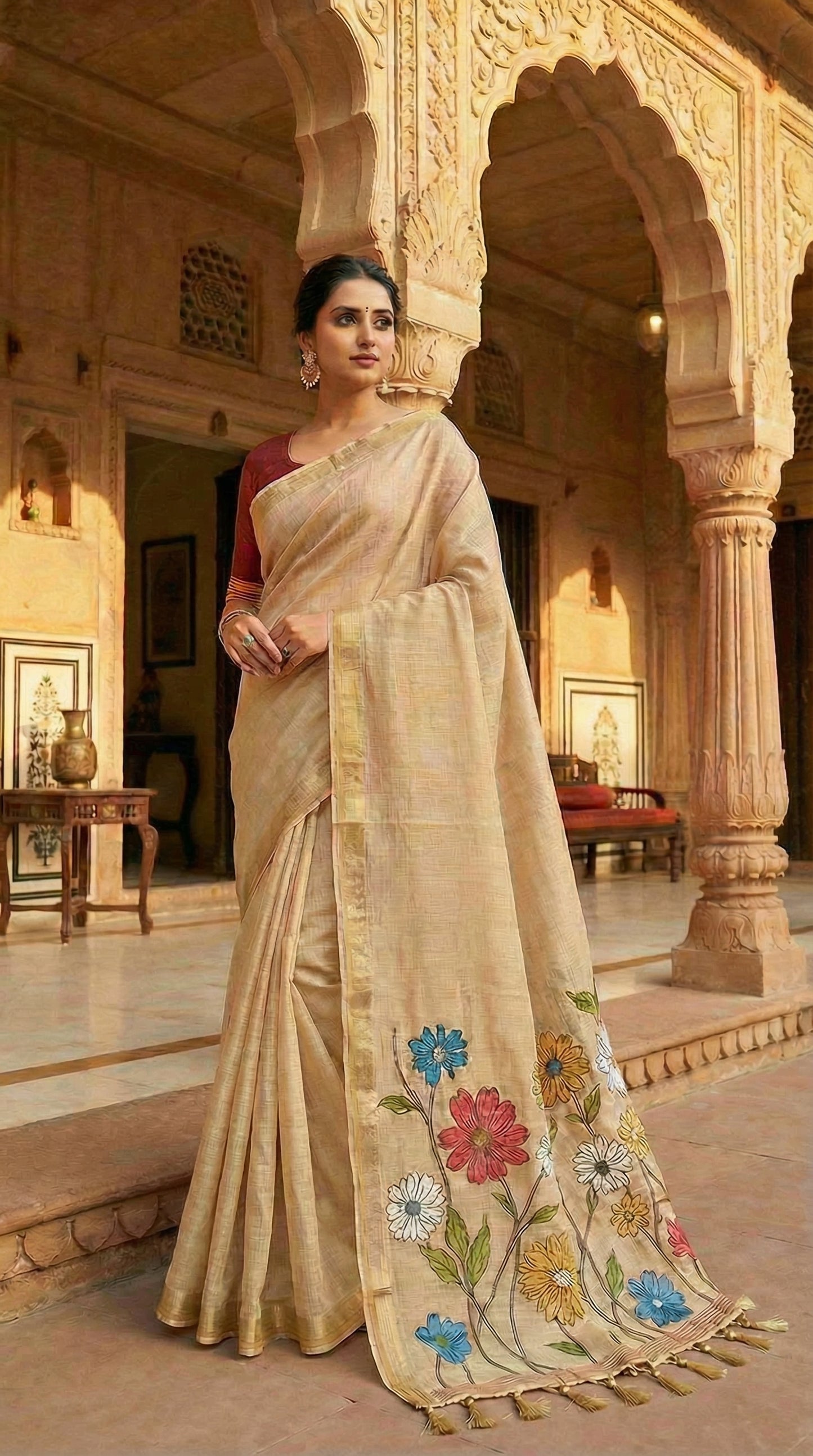 Soft Pure Munga Cotton Saree

( JP55)