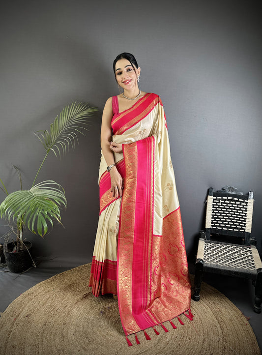 Pure Soft Banarasi Silk Saree