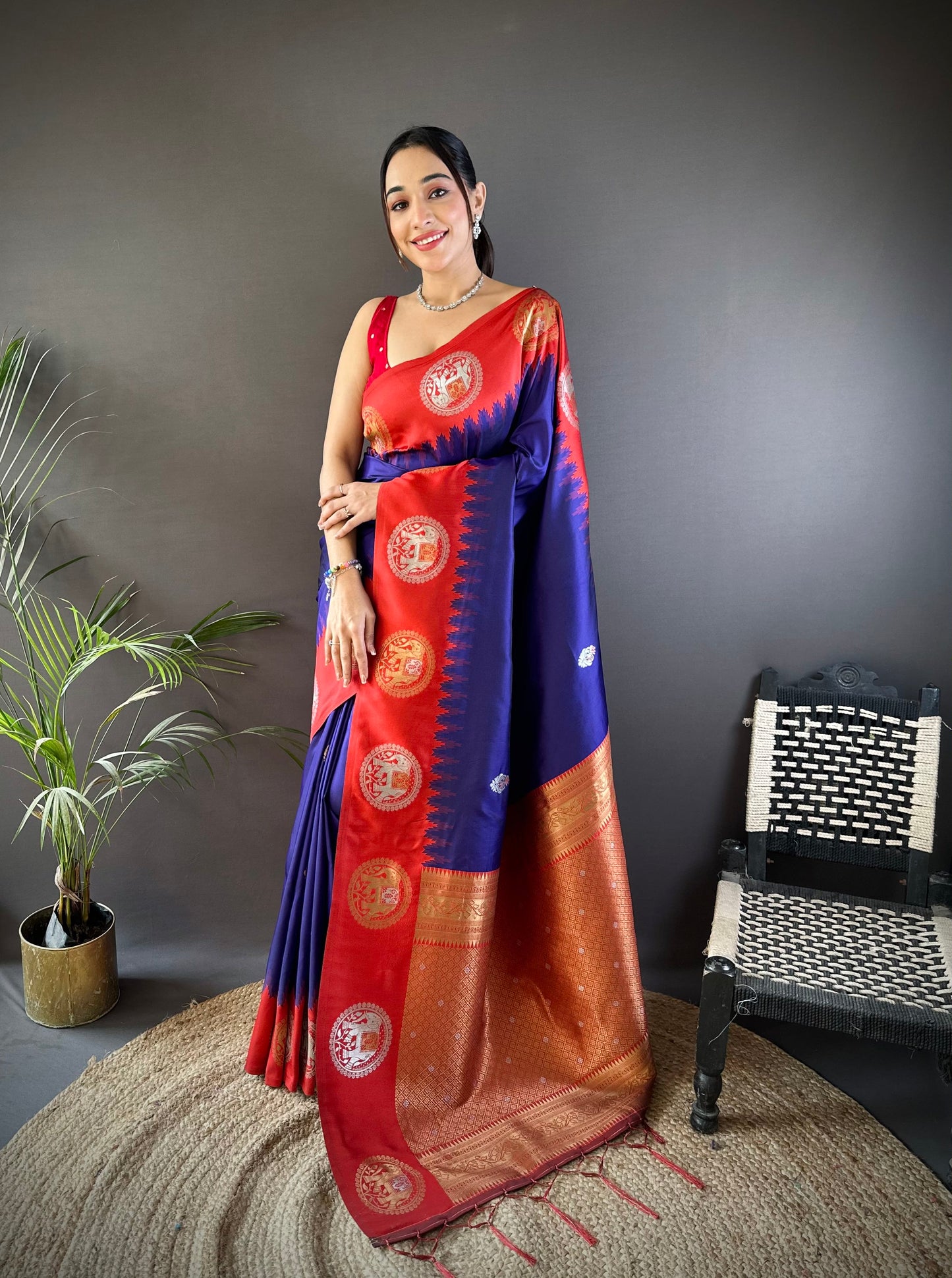 Pure Soft Banarasi Silk Saree With Beautiful Colours