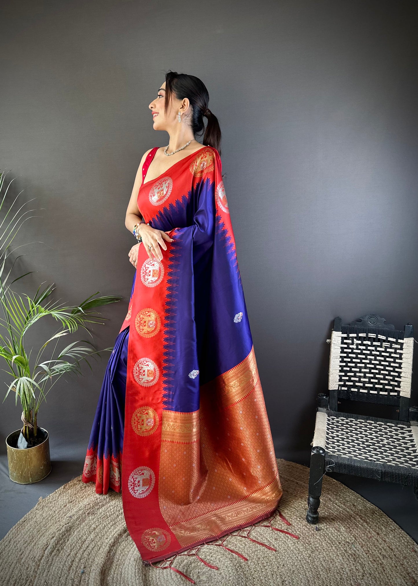 Pure Soft Banarasi Silk Saree With Beautiful Colours