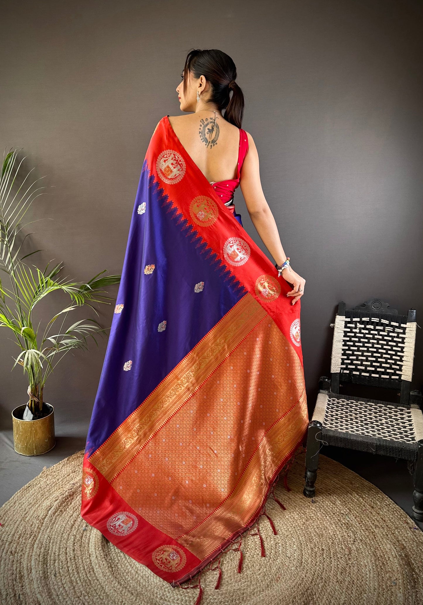 Pure Soft Banarasi Silk Saree With Beautiful Colours