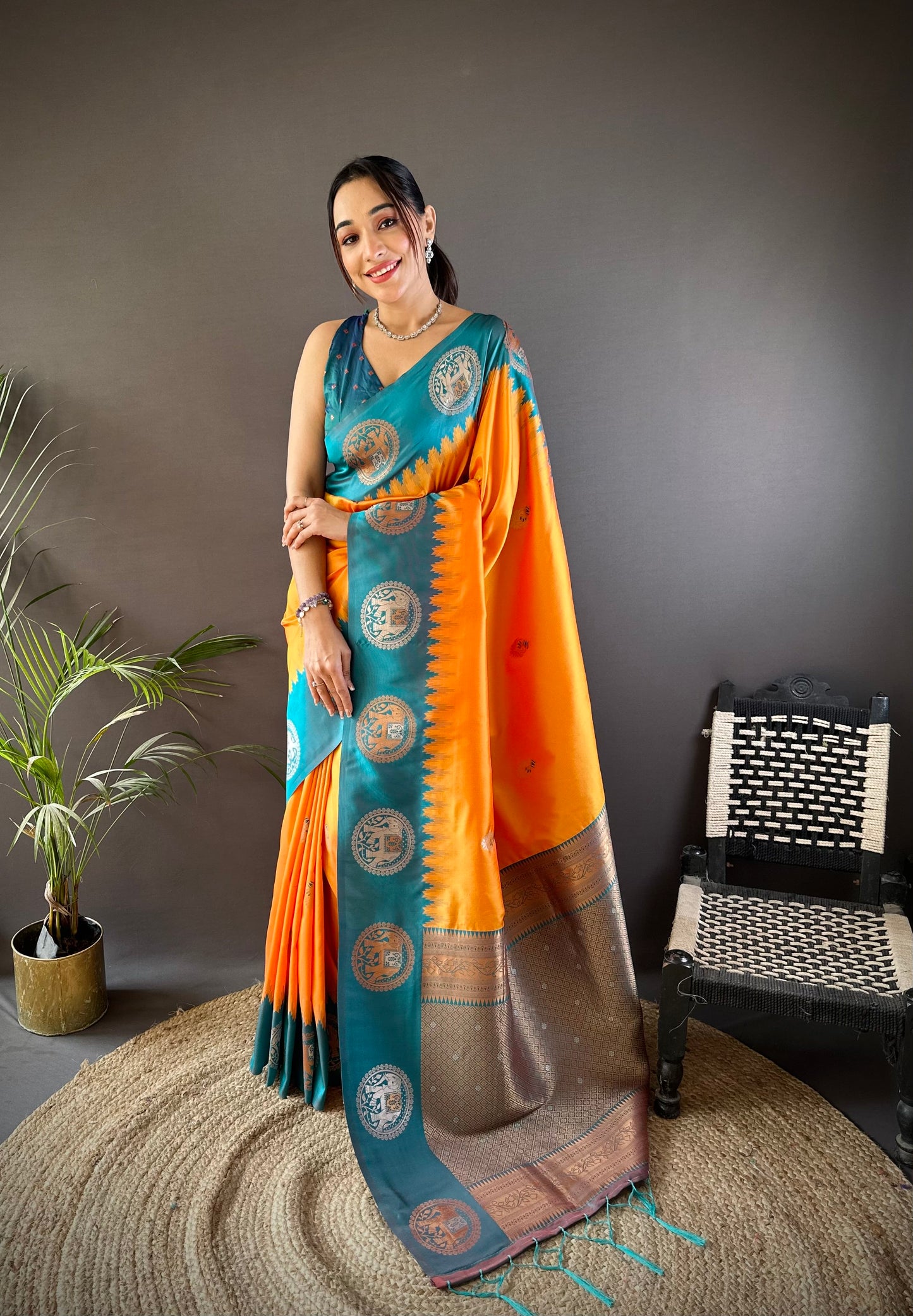 Pure Soft Banarasi Silk Saree With Beautiful Colours