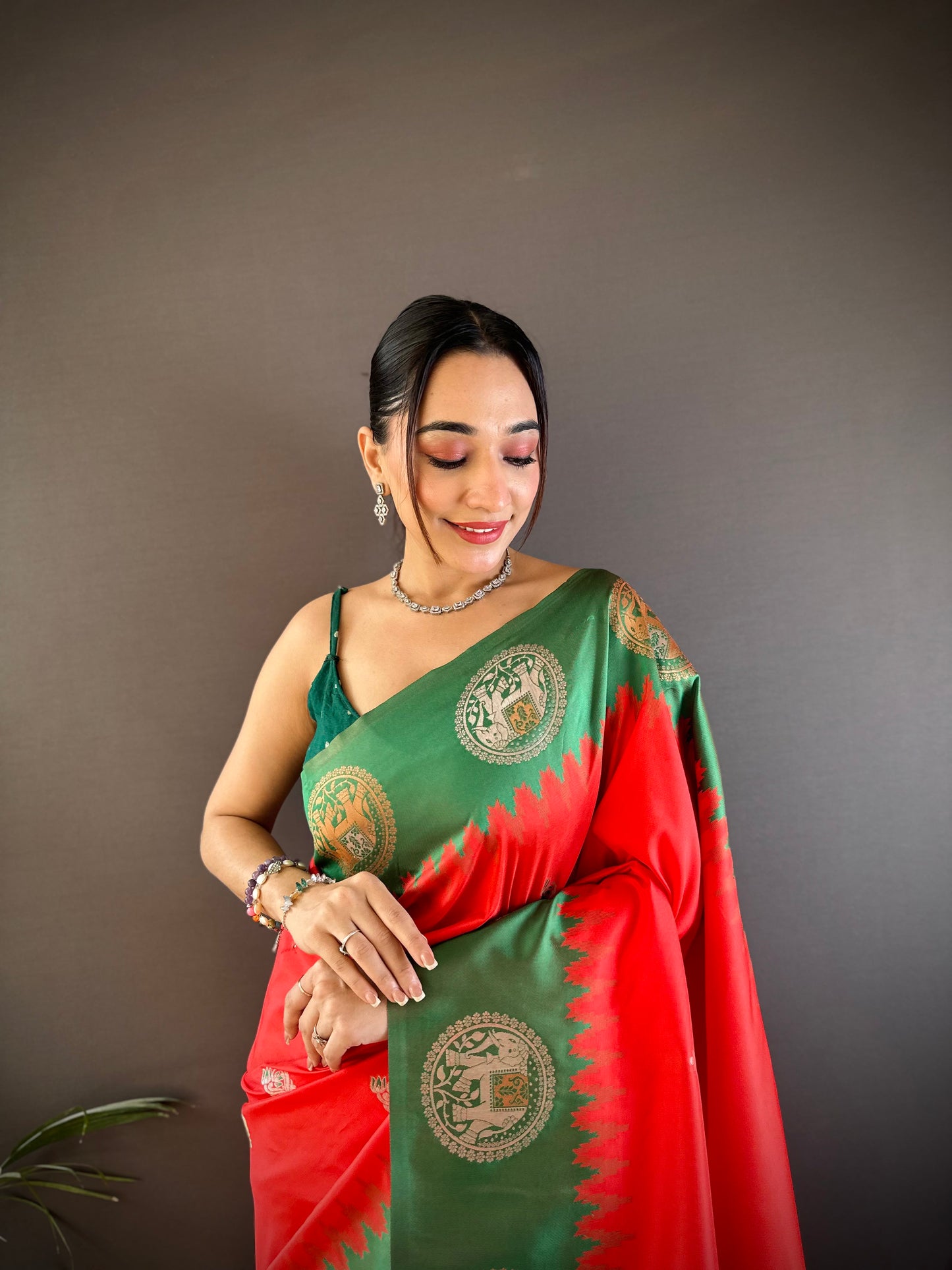 Pure Soft Banarasi Silk Saree With Beautiful Colours