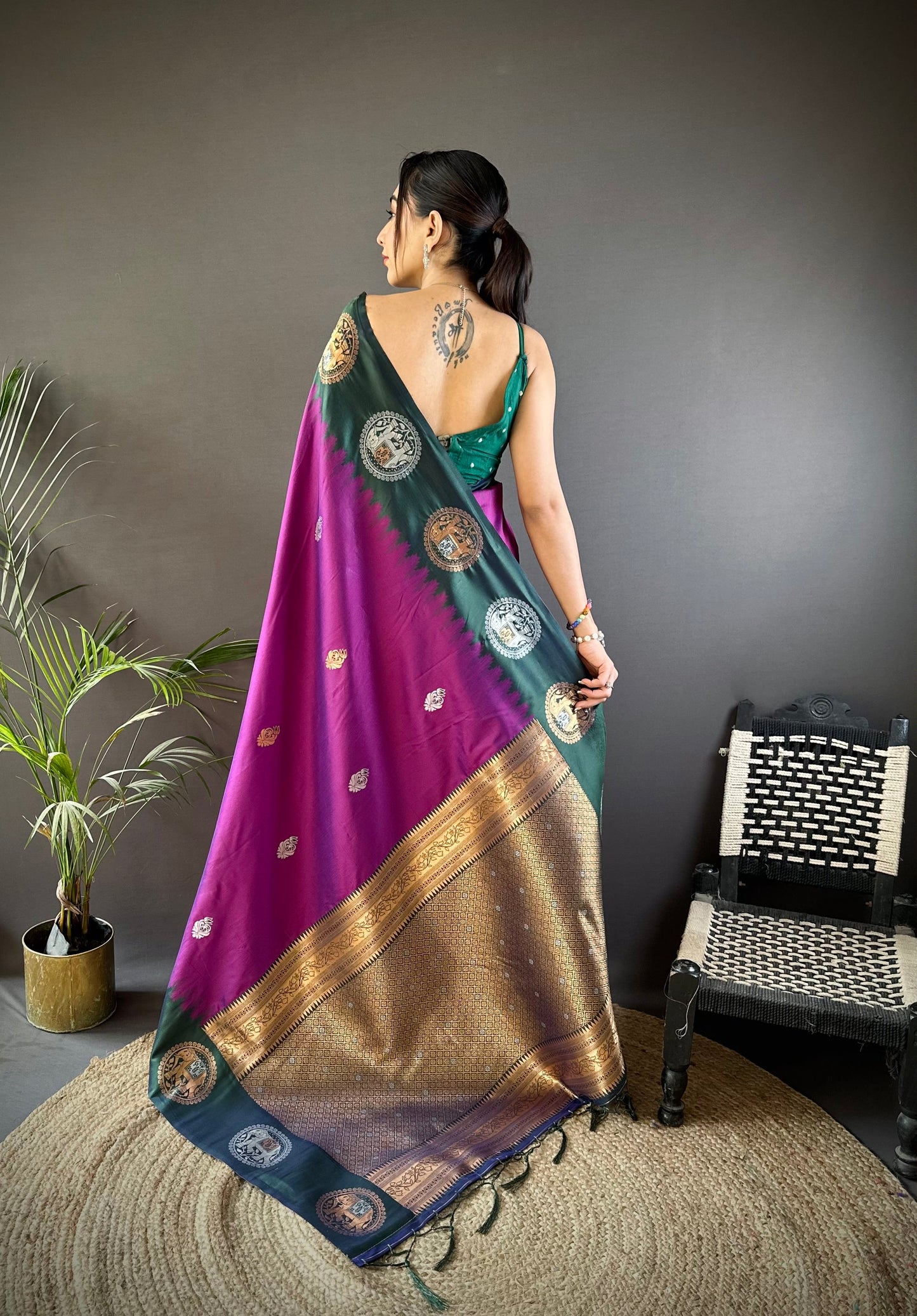Pure Soft Banarasi Silk Saree With Beautiful Colours