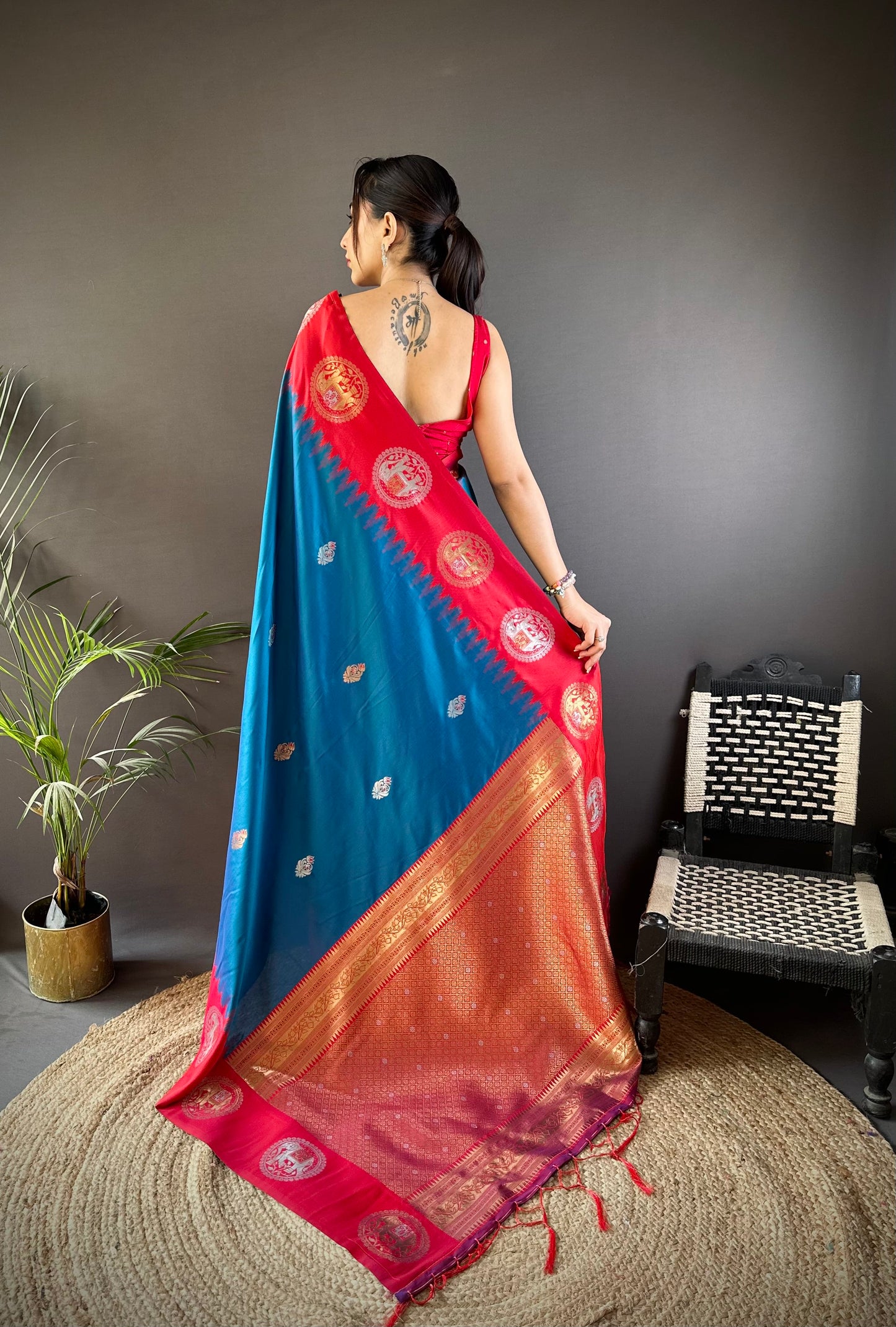 Pure Soft Banarasi Silk Saree With Beautiful Colours