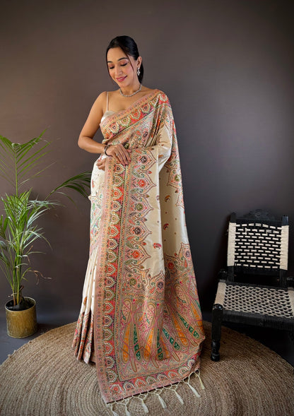 PURE PASHMINA SILK