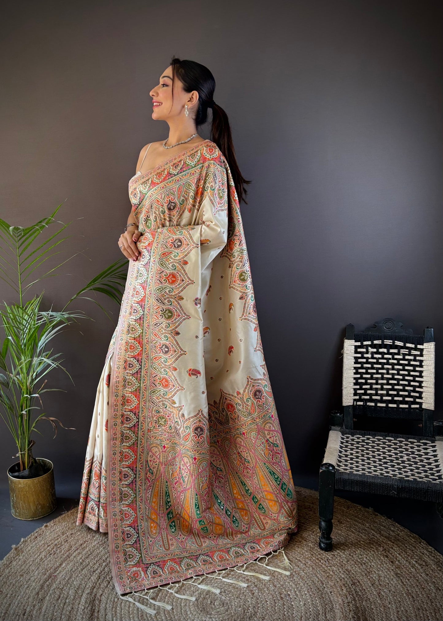 PURE PASHMINA SILK