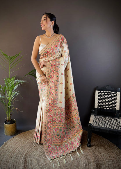 PURE PASHMINA SILK