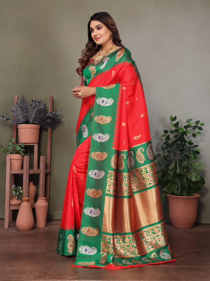 Pure Soft Banarasi Silk Saree
