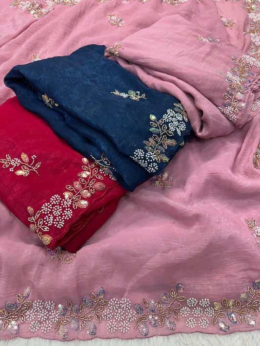 Most Beautiful Seqwance Saree Collection😍😍😍