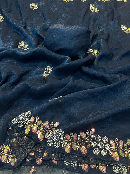 Most Beautiful Seqwance Saree Collection😍😍😍