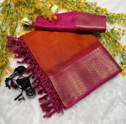 Heavy riko zari saree