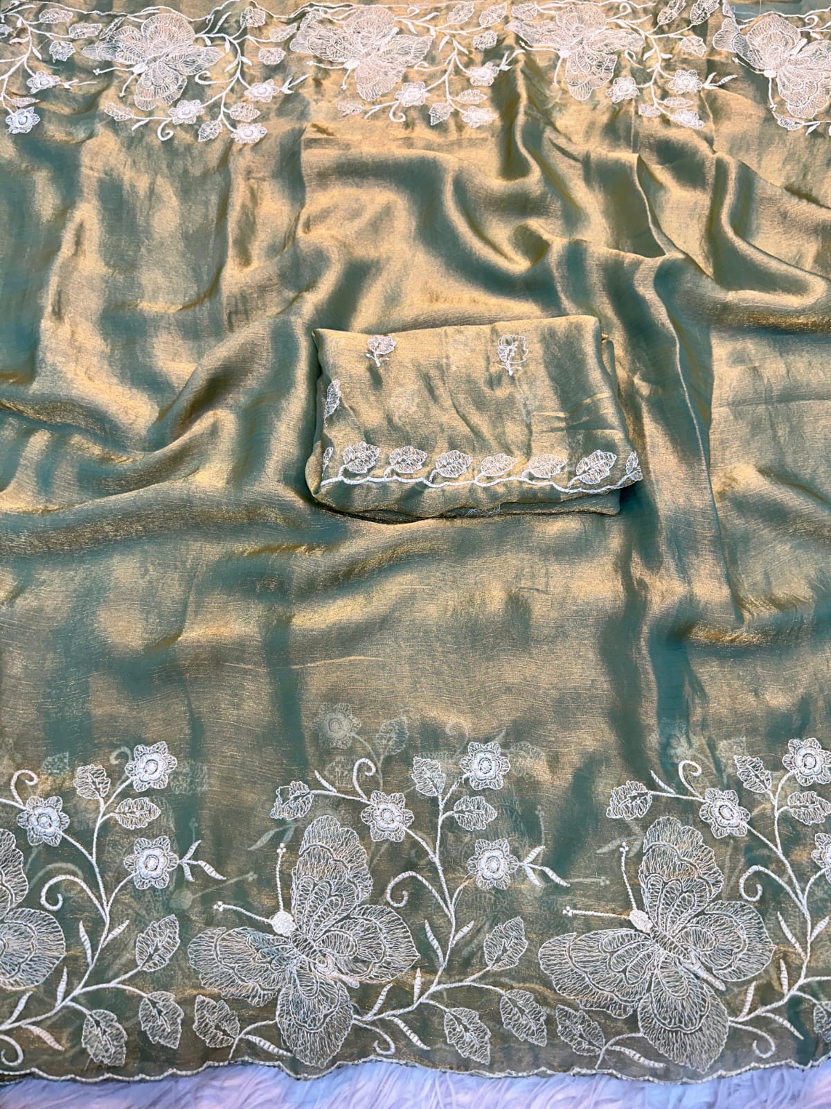 Pure Fendy chiffon saree