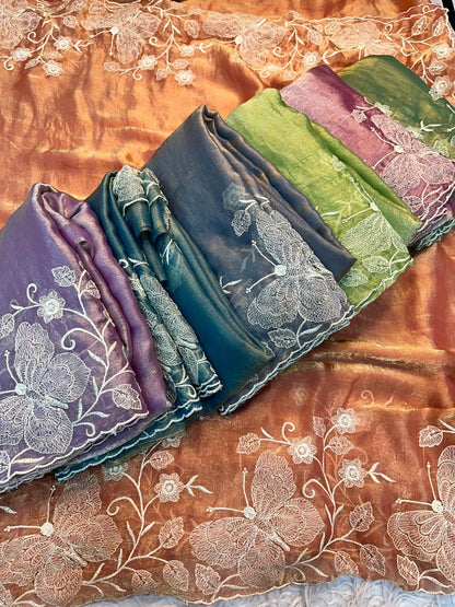 Pure Fendy chiffon saree