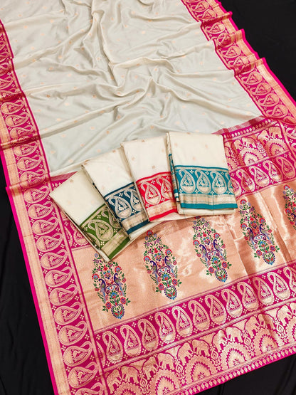 Soft And pure banarasi Paithani silk saree