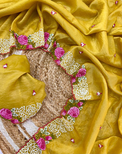 PURE GOLD CRUSH SILK