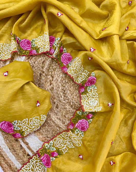 PURE GOLD CRUSH SILK