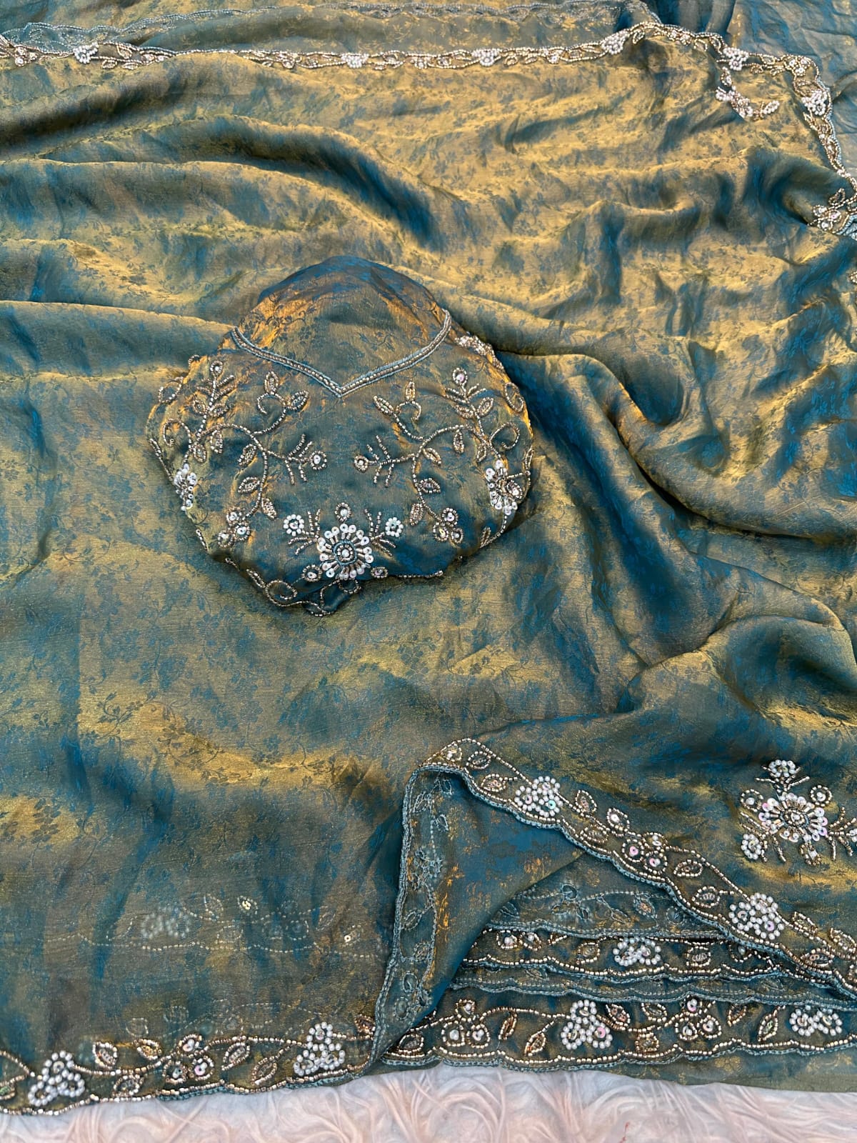 Fancy Space Silk Self Jequard Weaving