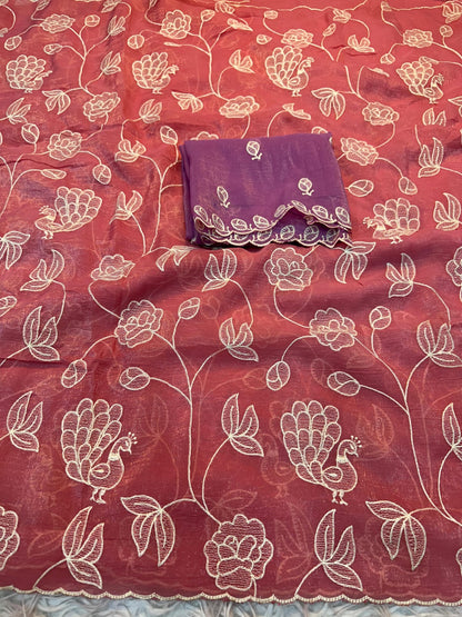 soft crunchy &nbsp;Designer Saree