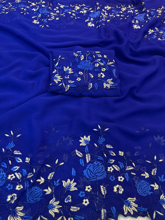 Pure georgette saree