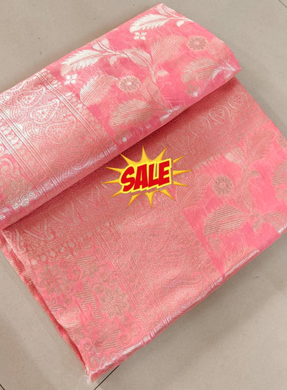 Pure Span Cotton Weaving sarees