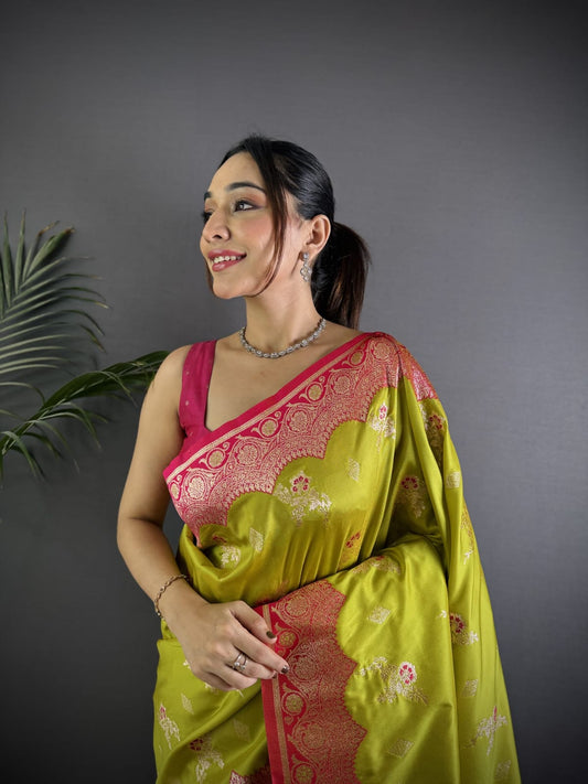 Soft Banarasi silk saree
