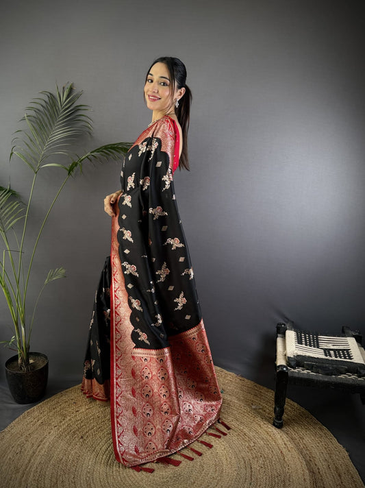 Soft Banarasi silk saree
