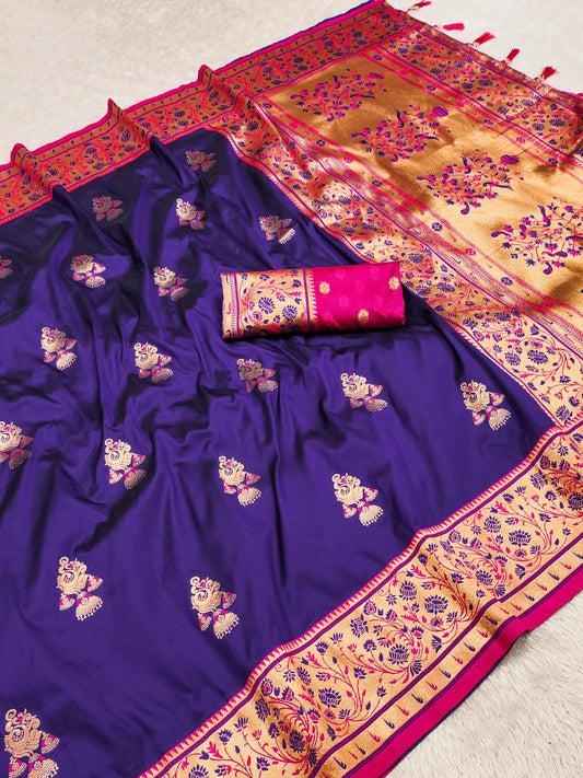 Soft Pethani silk saree