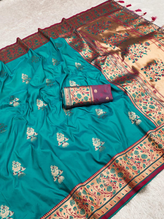 Soft Pethani silk saree
