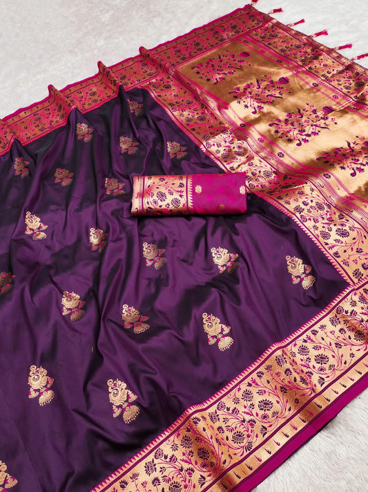 Soft Pethani silk saree