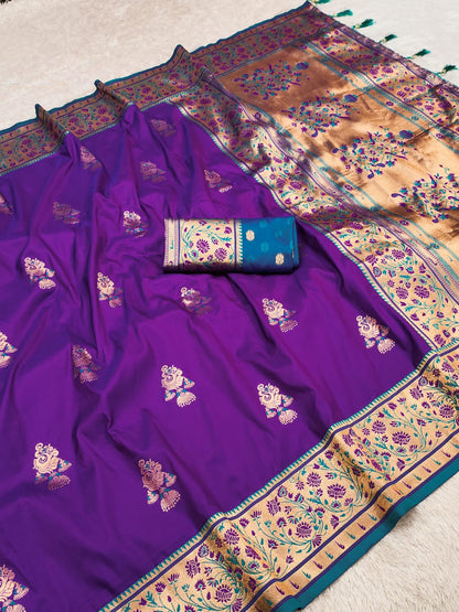 Soft Pethani silk saree
