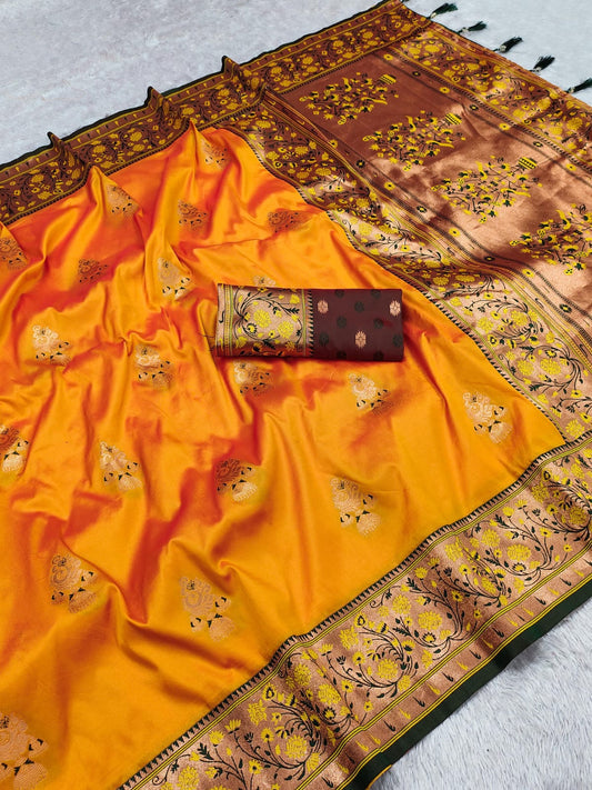 Soft Pethani silk saree