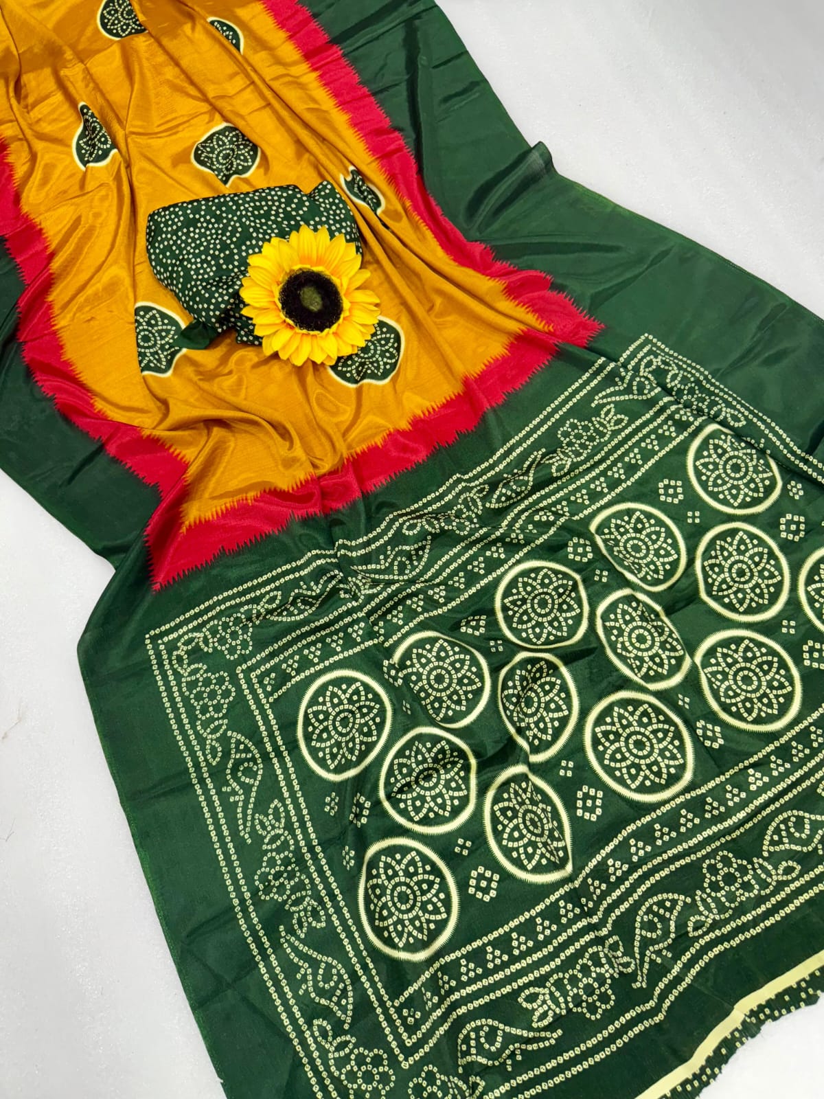 semi Gajji heavy saree