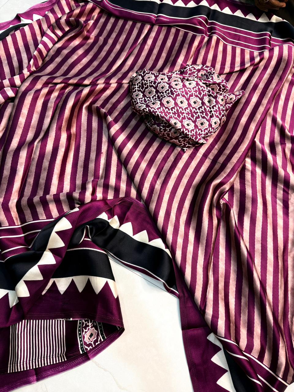 pure CREAP gajji Silk saree