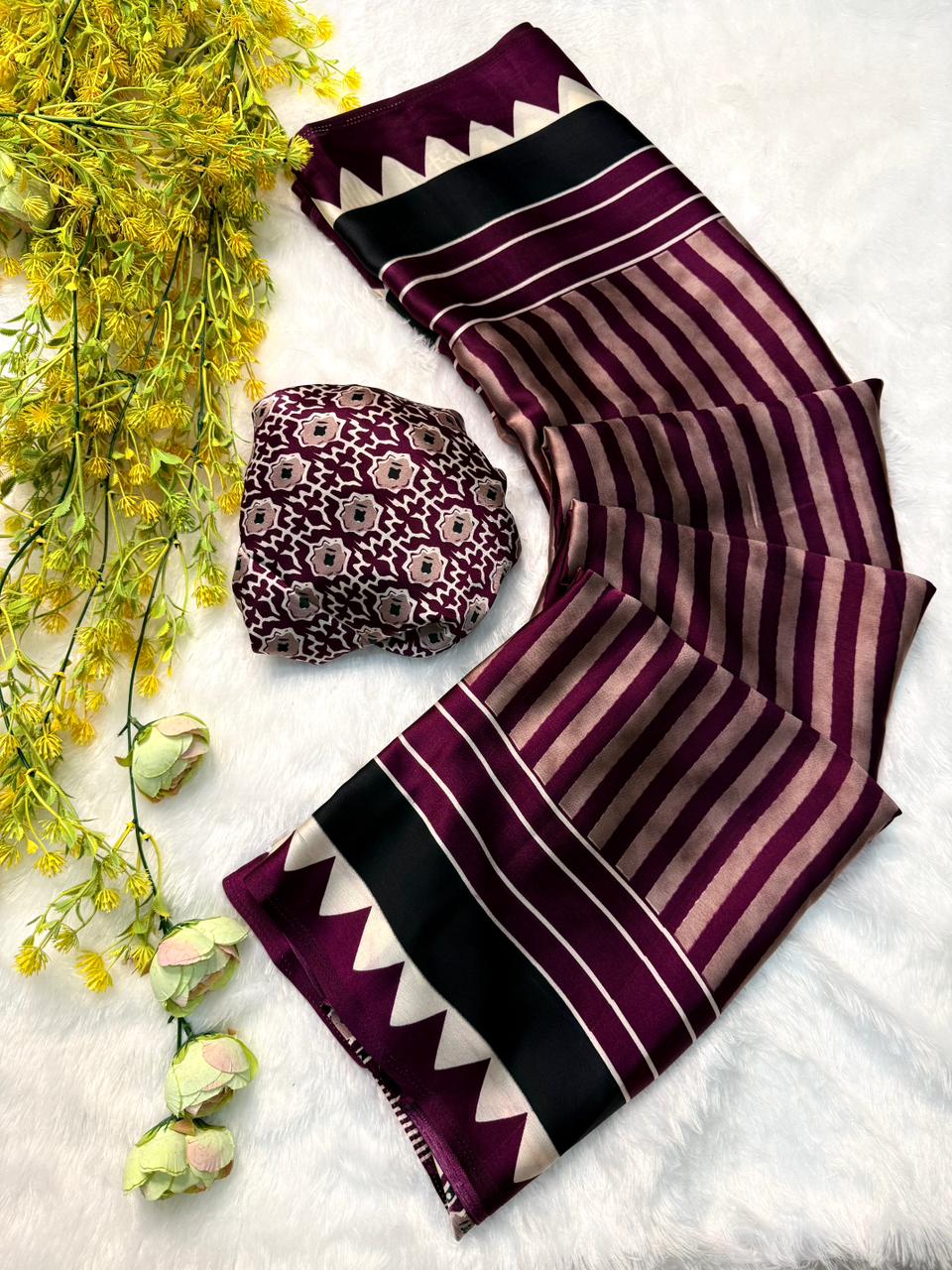 pure CREAP gajji Silk saree