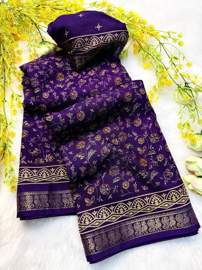 Soft mul mul cotton silk sarees