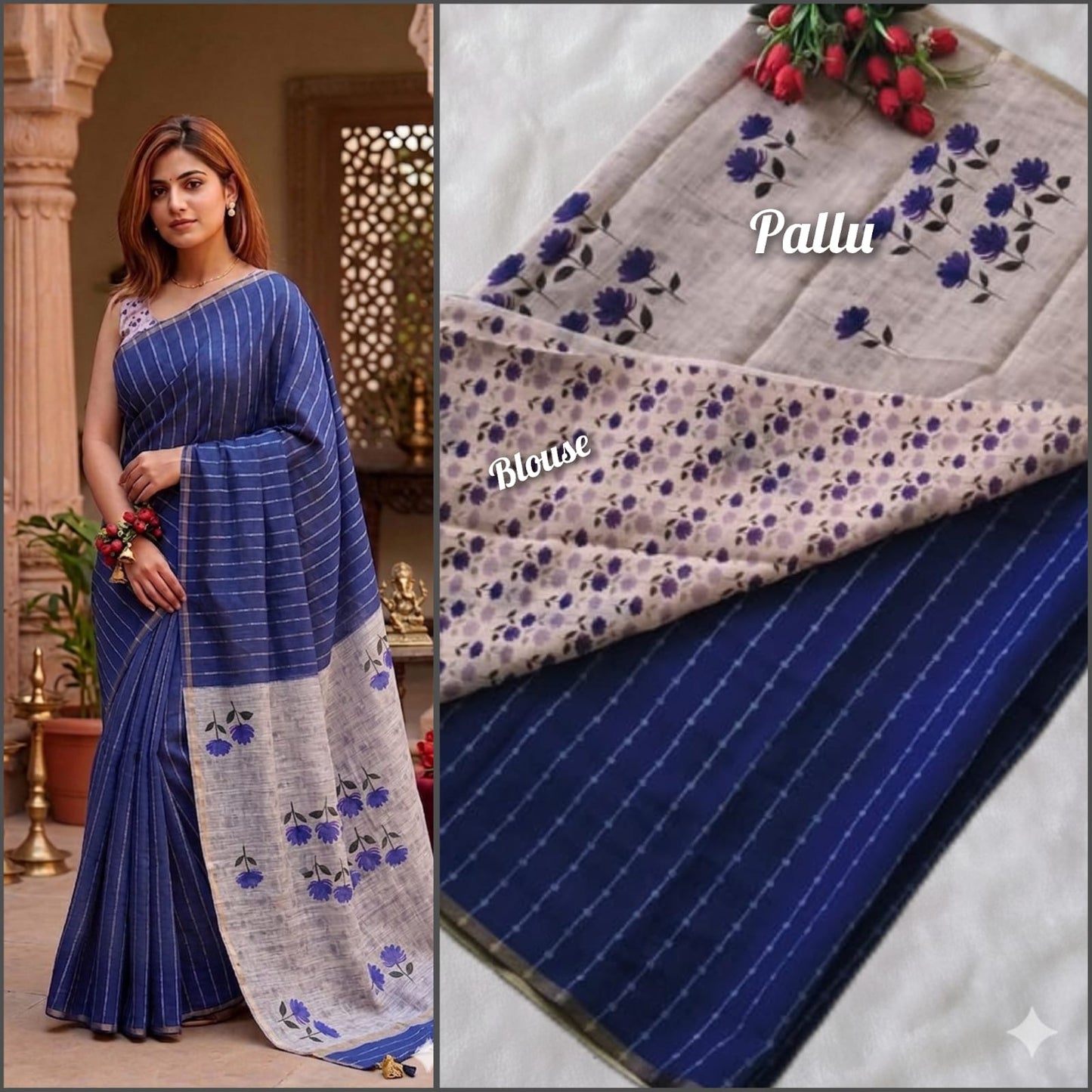 Pure Soft Linen Cotton digital print