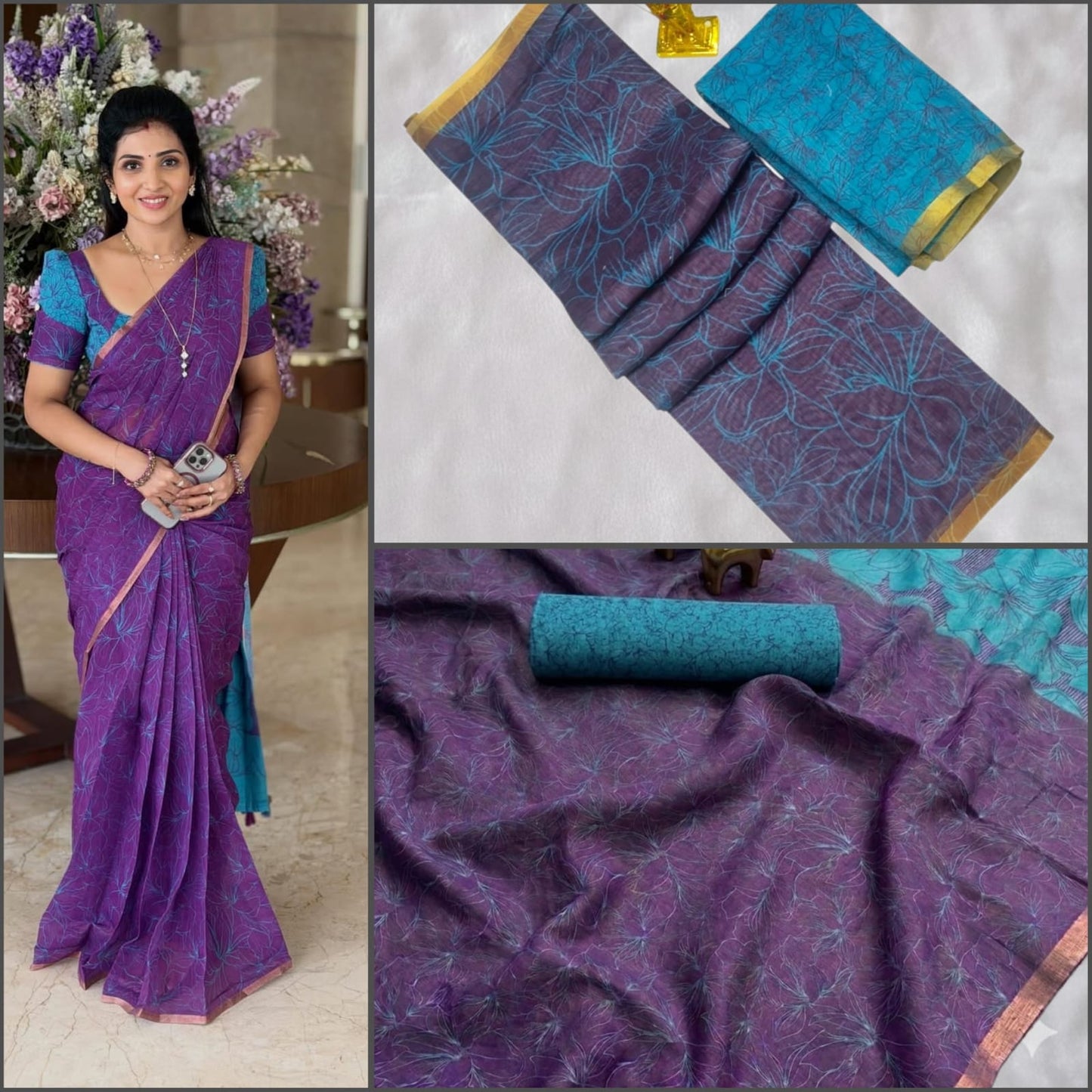 Pure Soft Linen Cotton digital print