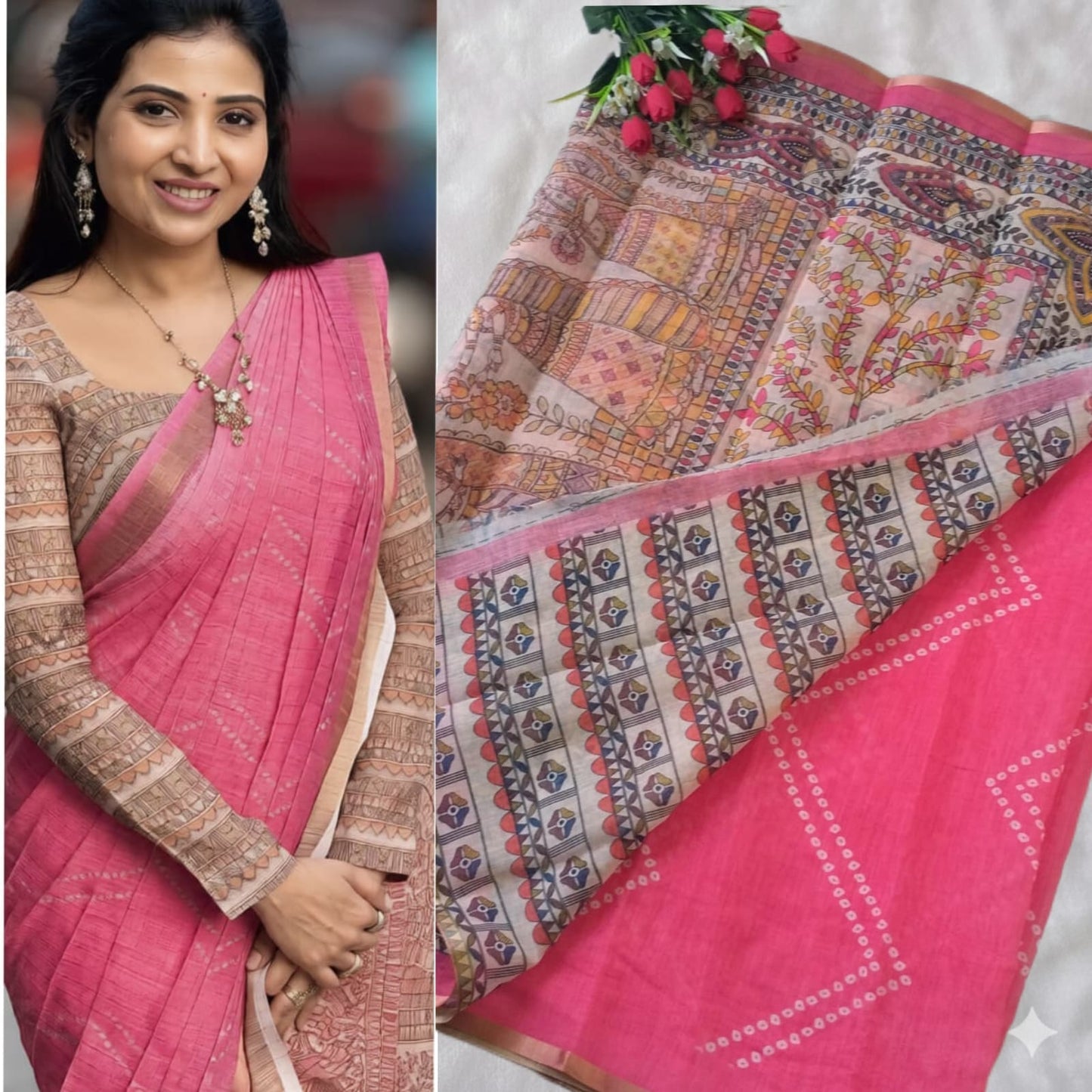 Pure Soft Linen Cotton digital print