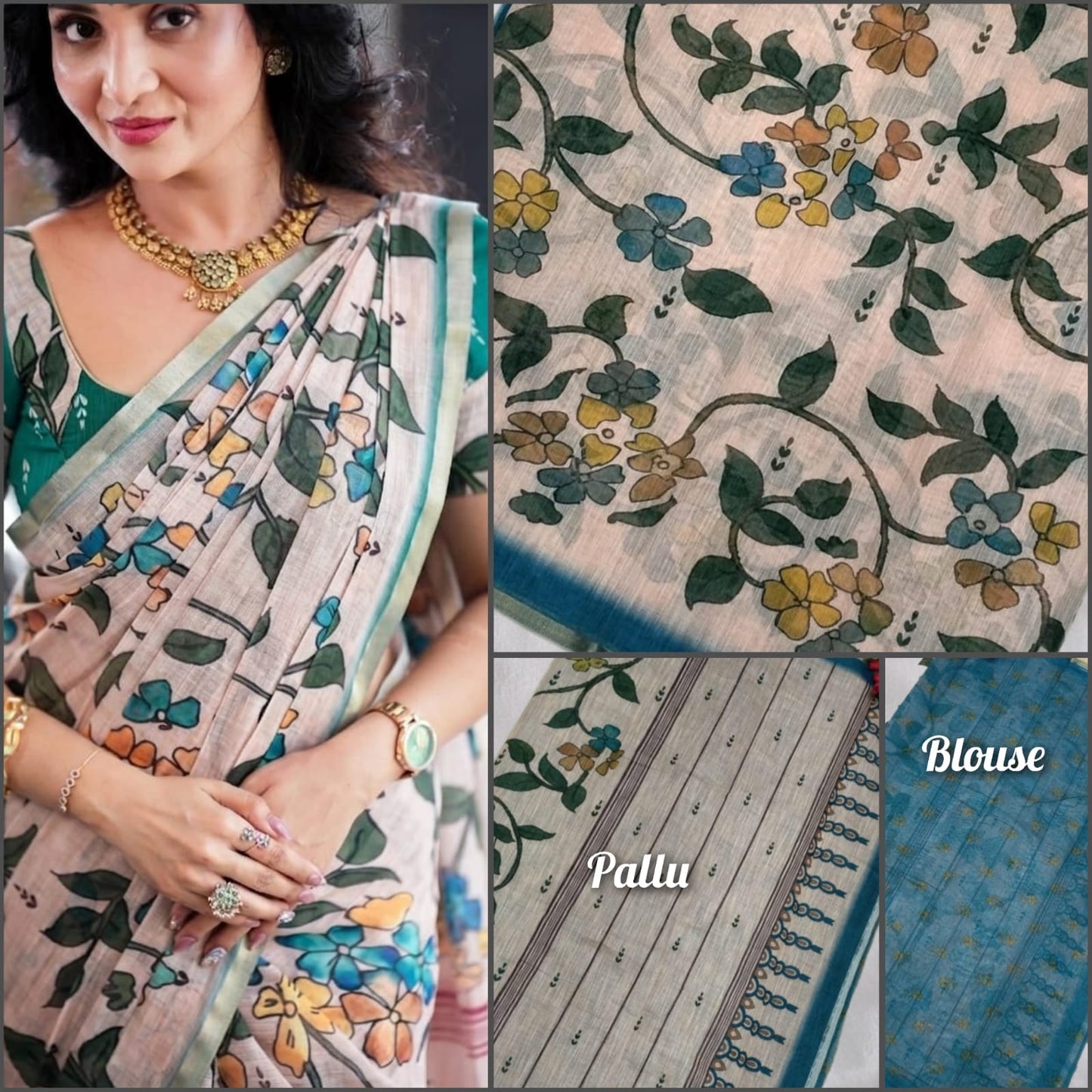 Pure Soft Linen Cotton digital print