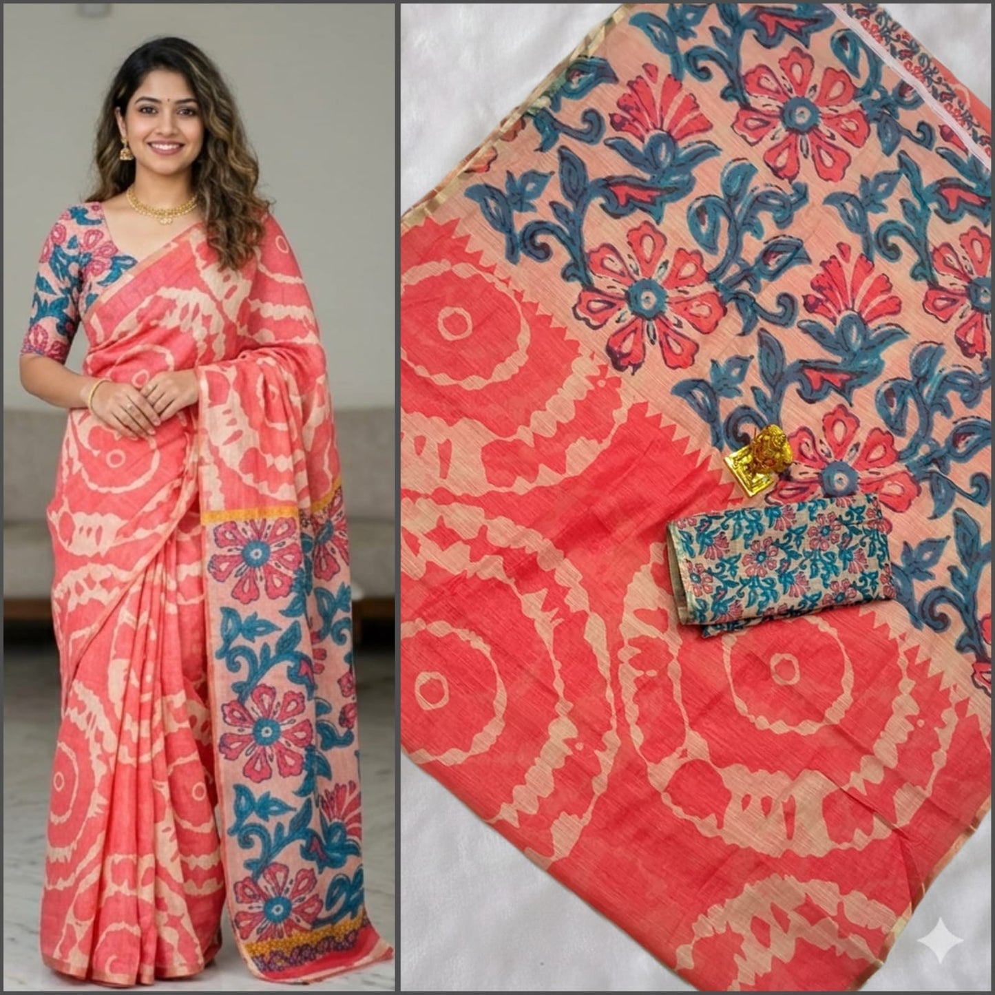 Pure Soft Linen Cotton digital print