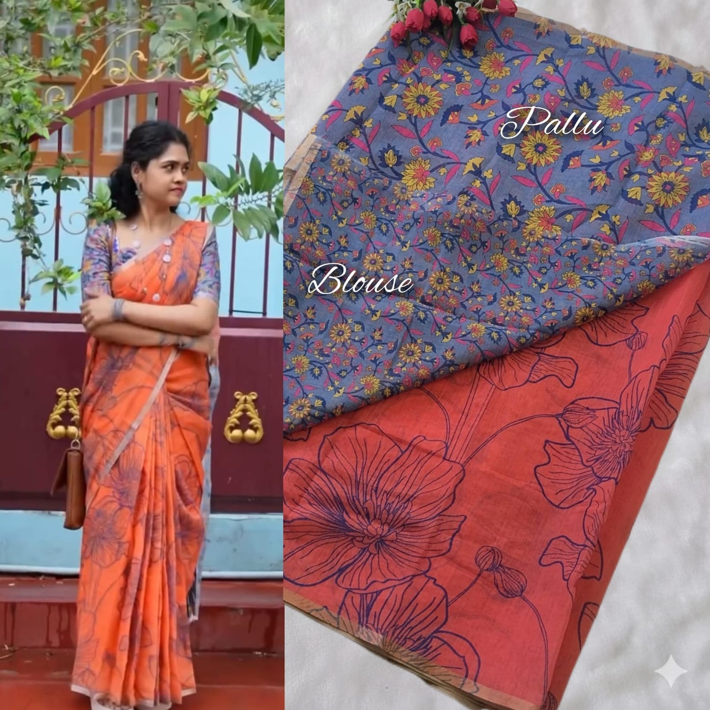 Pure Soft Linen Cotton digital print