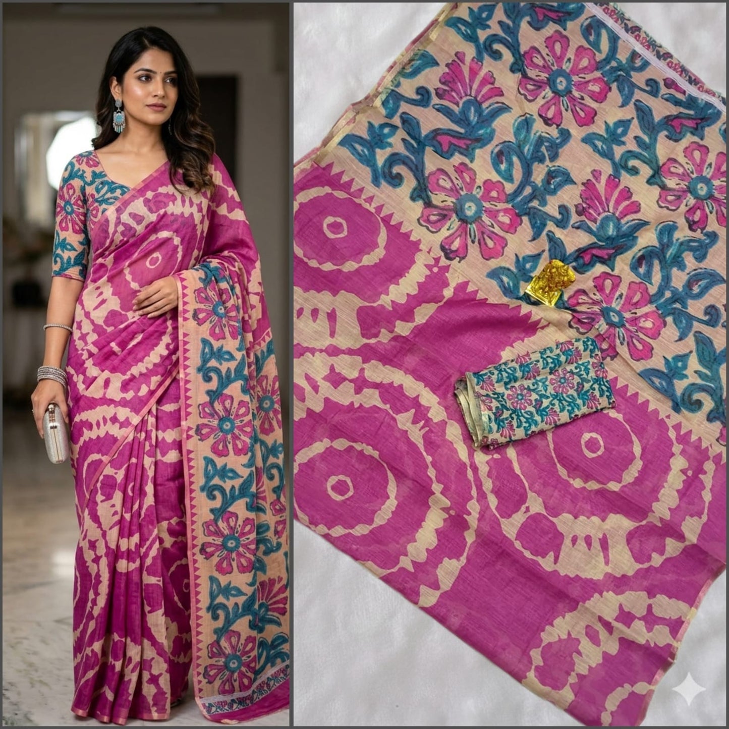 Pure Soft Linen Cotton digital print