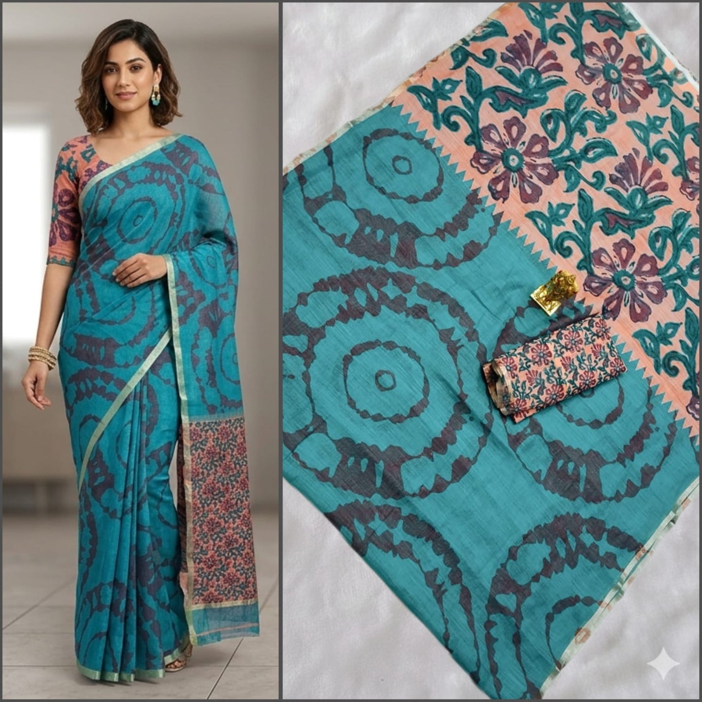 Pure Soft Linen Cotton digital print
