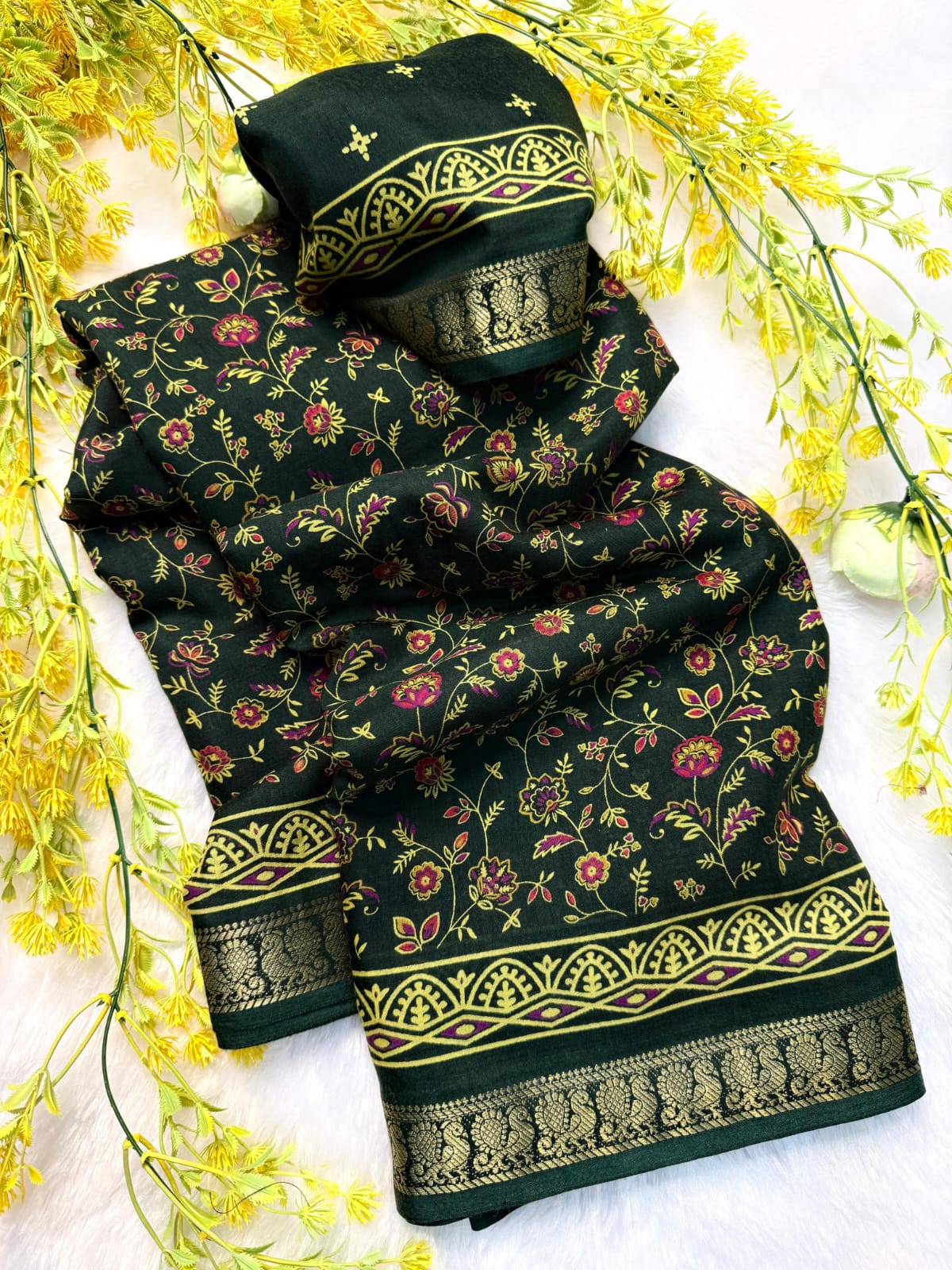 Soft mul mul cotton silk sarees
